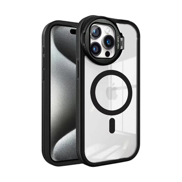 Magnetic Mirror Case with 360° Protection and Flip Lens Cover