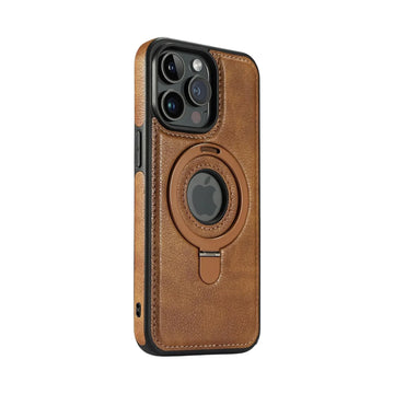 Luxury magnetic stand ring case