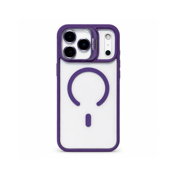 Luxury Magnetic Ring Lens Stand Clear Protective Phone Case