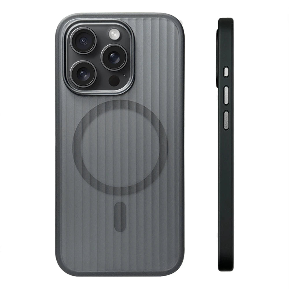 Corrugated Stripe Translucent Magnetic Bumper Case